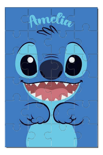 Puzzle Rompecabezas Stitch Personalizado Niños
