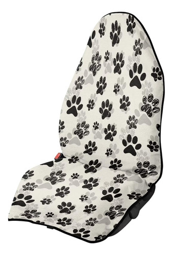 Funda Asiento Coche Estampado Pata Perro Capucha Para Mujer