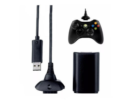 Kit Carga Y Juega Control Xbox 360 Envío Gratis