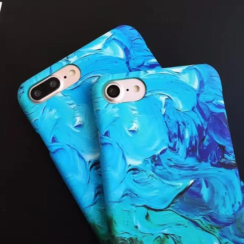 Funda Para iPhone Pintura Oleo Oceano Mar Arte Mujer Hombre