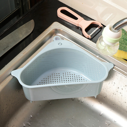 Estante Colador Fregadero Triangular Con Ventosa Para