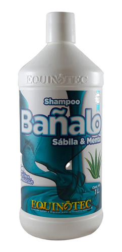 Shampoo Para Caballo Sábila Menta 1 Litro Equinotec