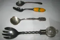 Comprar Lote Con 4 Piezas De Servir 1 Tenedor Y 3 Cucharas