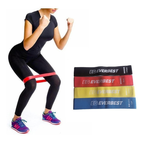 Set Bandas Elásticas De Resistencia X4 Todo Fit Latex