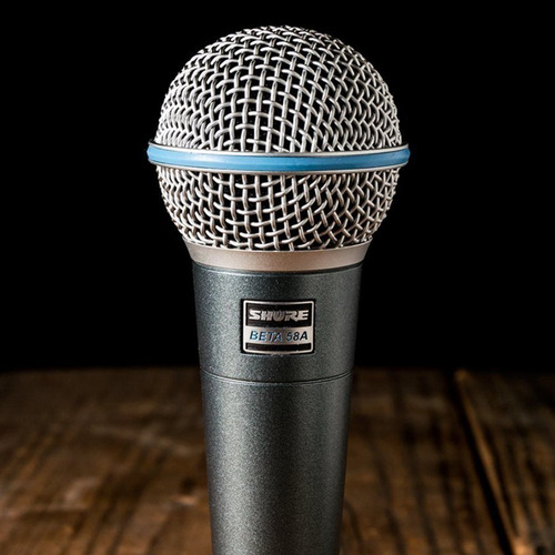 Micrófono Shure Beta 58a Vocal Dinámico Supercardioide Color Negro