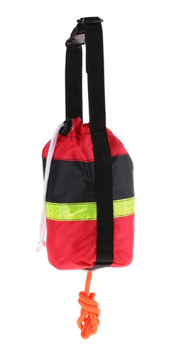 Bolsa De Tiro Bolsa 21 Metros Cuerda Reflectante Rojo Negro Bolsa De Tiro Bolsa 21 Metros Cuerda Reflectante Rojo Negro