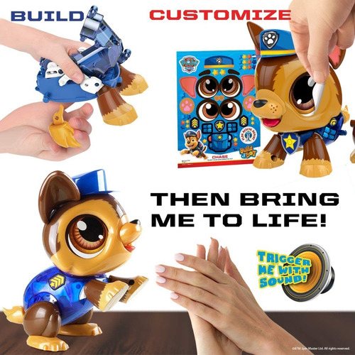 Imagen 3 de 8 de Paw Patrol Crea Tu Propio Robot Interactivo 20 Piezas +3años