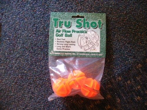 Tru Shot Practica Pelota Golf 3 ct Naranja Ayuda Formacion