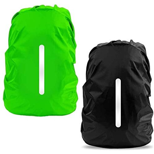 2 Pack Waterproof Rain Cover For Backpack, Reflective R...