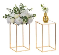 Comprar Nuptio 2 Piezas Florero De Piso De Metal Soporte De Flores