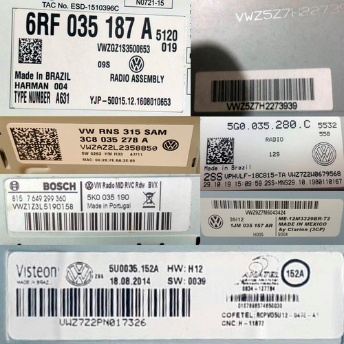 Código Safe De Desbloqueio Rádios Volkswagen Gol Voyage Fox