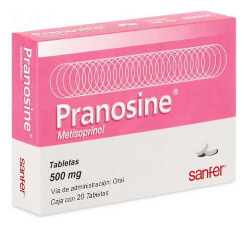 Pranosine 500 Mg Caja Con 20 Tabletas