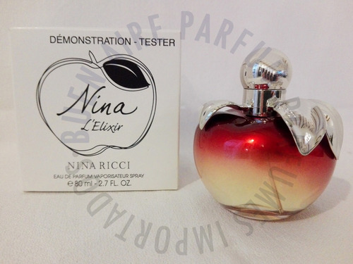 Perfume Tester Original Nina Ricci L'elixir X 80 Ml