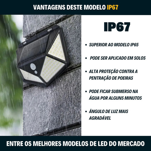 Kit 5 Refletor Residencial Automatico 40w Sensor Movimento