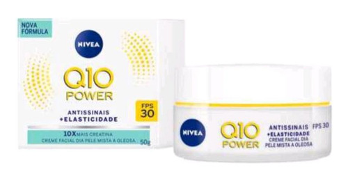 Nivea Q10 Power Antissinais Pele Mista A Oleosa 50g - Fps30