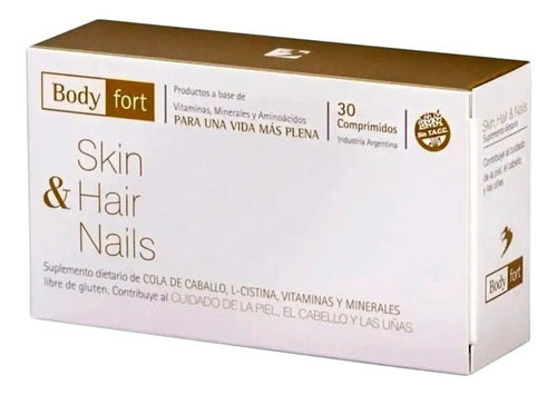 Bodyfort Skin Hair Nails X 30 Comp. L-cistina Vitaminas