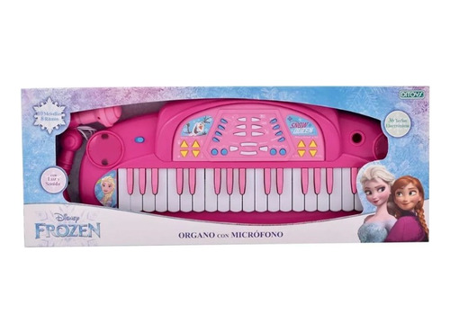 Juguete Organo Piano Frozen Disney Microfono Ditoys  2251
