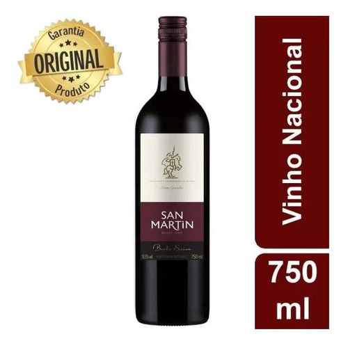 Vinho Fino Tinto Mesa San Martin Bordô Suave 750ml Nacional