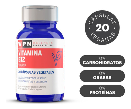 Wpn Wellness X2 Vitamina B12 Suplemento Dietario 20cap