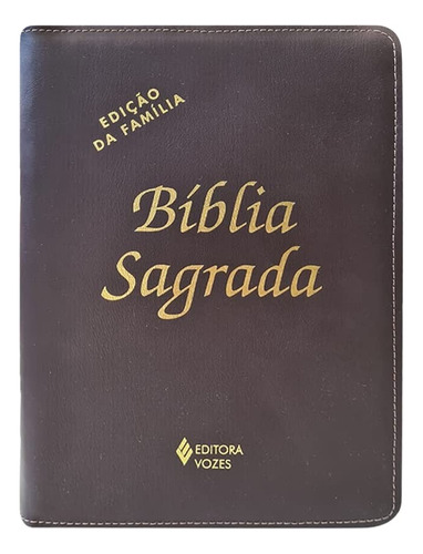 Livro Bíblia Sagrada - Ed. Família Média Zíper