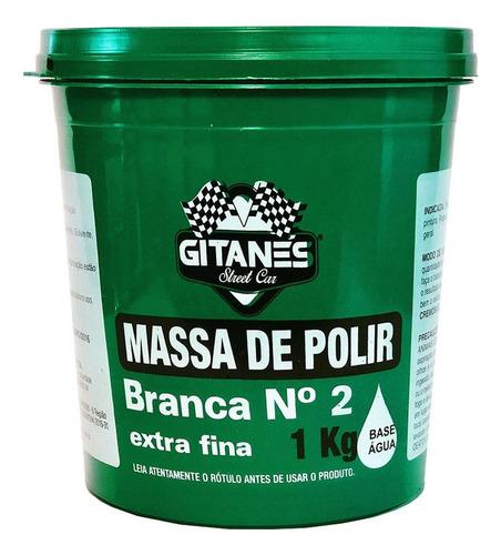 Massa De Polir Gitanes 1kg Numero 2  1040