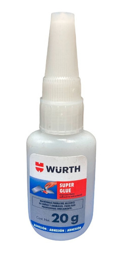 Super Glue Pegamento Adhesivo Würth Bonder 20 Gr - Wurth