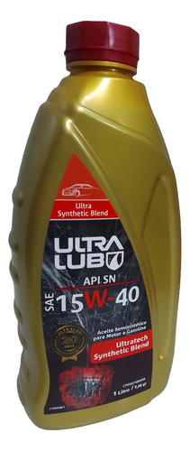 Lubricante Ultra Lub 15w40 Semi-sintetico 