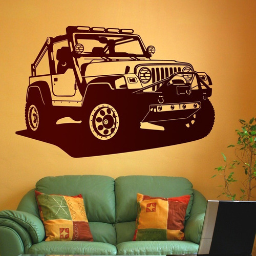 Vinilo Decorativo Autoadhesivo - Jeep 90x59 Cm