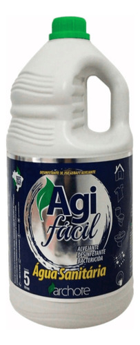 Água Sanitária Agi Fácil Galão Com 5 Litros