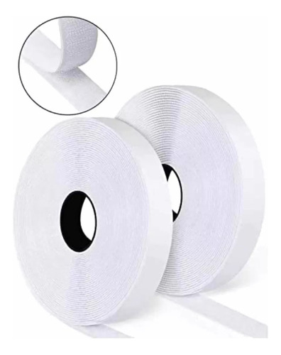 Velcro Adhesivo Rollo 2.5cm X 25 Metros Gancho Y Bucle Cosid