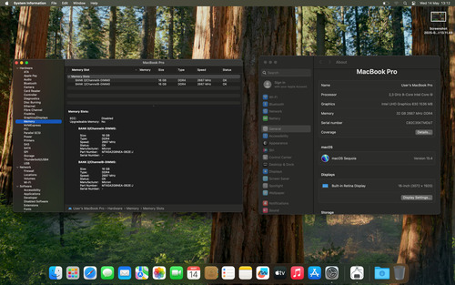 Macbook Pro (2019-16) I9 32gb 2tb Grade B - 8gb Vram 255 Cic Space Gray (Usado)