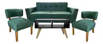 Comprar Sillon 2 Cuerpos + Materas X2 + Mesa Ratona C\u002Fcajones Pana