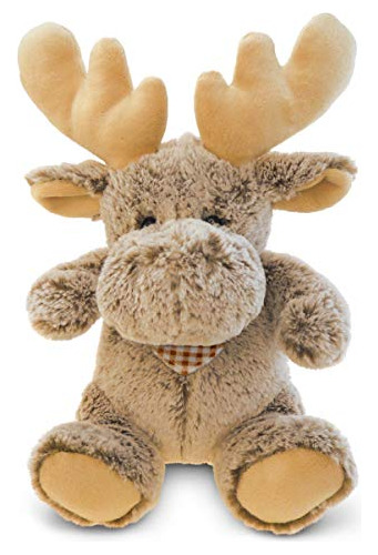 Dollibu Sitting Moose Super Soft Stuffed Animal, Cute Realis