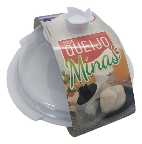 Queijeira Com Tampa Porta Queijos Doces Manteiga Giulietta Cor Branco