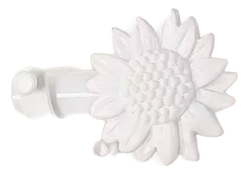 Barral Cortina Ironwood 22mm A Medida De 1 A 4m Linea Nakash Blanco Terminal Girasol