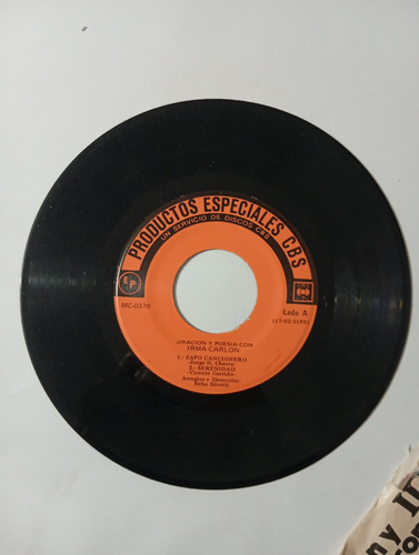 Vinilo Single De Irma Carlon -- Sapo Cancionero ( I78 (Usado)