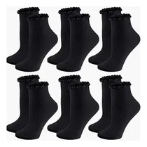 Comprar 6 Pares Calcetines Mujer Calcetas Largas Moda Tines Dama