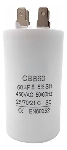 Universal 18uf Kondensator CBB60 - 450 VAC Für - 50/60Hz - 6mm Lasche Anschlüsse