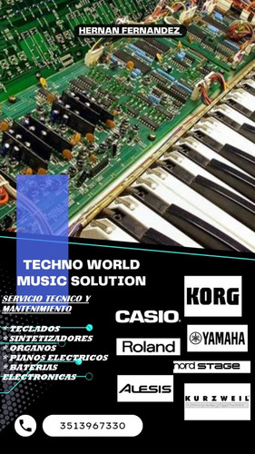 Service Korg Roland Yamaha Casio Teclados Y Pianos Digitales