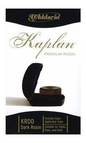 Resina Oscura D'addario Kaplan Premium Krdd Con Estuche