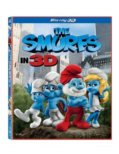 Los Pitufos 3d,2d Y Dvd Bluray Original Slipcover