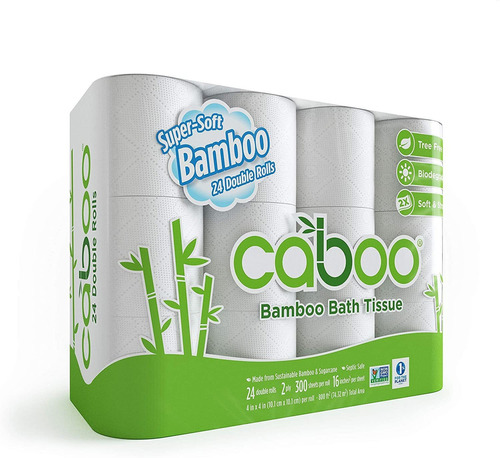 Papel Higienico De Bambu Sin Arboles De Caboo Con Papel H