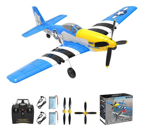 Avión Rc P51 Mustang Ckyschn 4 Canales Con Estabilizador