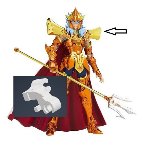 Poseidon - Garra Ombreira L - Mão De Lego Cloth Myth