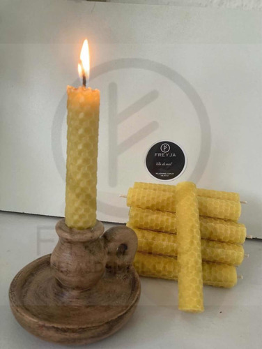 Imagen 1 de 2 de Oferta!! 80 Velas De Miel De 10cm