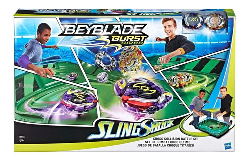 Juego De Batalla Choque Titánico Beyblade Burst Turbo Slings