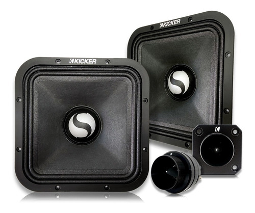 Paquete Medios Rangos Kicker St9mr + St3tw 600w Max Tweeters