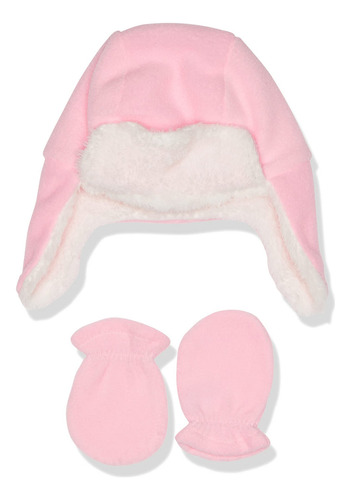 Hudson Baby Unisex-baby Fleece Trapper Hat And Mitten Set