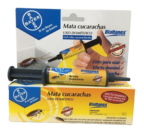 Insecticida Mata Cucarachas  Blattanex Jeringa 10g  Cs*-