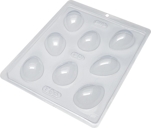 Molde Para Chocolate Huevos Lisos Small Bwb